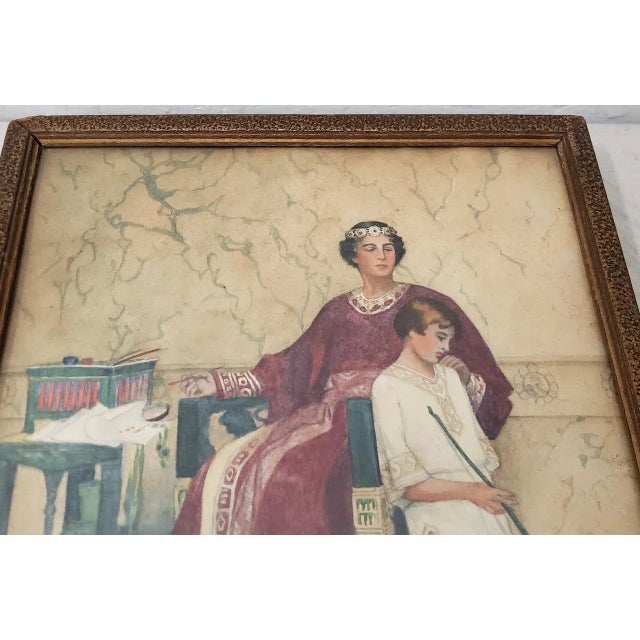 Emily Costain Original Watercolor on Paper c.1923 Beautiful original watercolor by Emily Costain done in the style of...