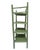 Chinoiserie 1970s Calke‑Green High‑Gloss Étagère • Bamboo‑Style Shelving • Chinoiserie Coastal For Sale - Image 3 of 9
