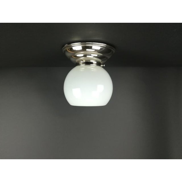 Silver Chrome-Plated Brass Ceiling Lamp For Sale - Image 8 of 8