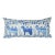Blue Suzani Lumbar Pillow Cover For Sale