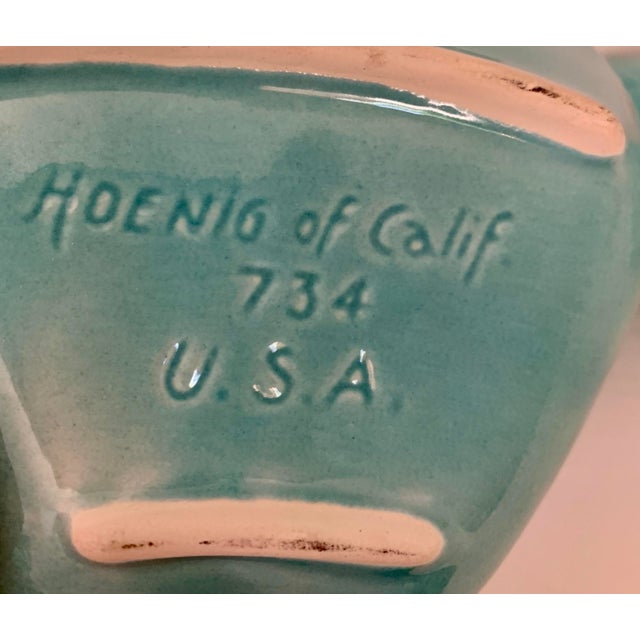 1950s Vintage Hoenig Teal Apple Dishes -Set of 4 For Sale - Image 5 of 5