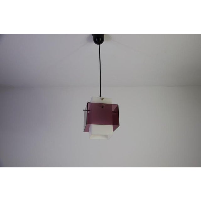 Acrylic Glass Pendant Lamp, Germany, 1970s For Sale - Image 4 of 13