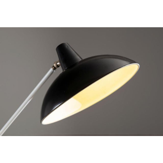 Black Floor Lamp by J.J.M. Hoogervorst for Anvia, Almelo, Netherlands, 1950 For Sale - Image 9 of 15