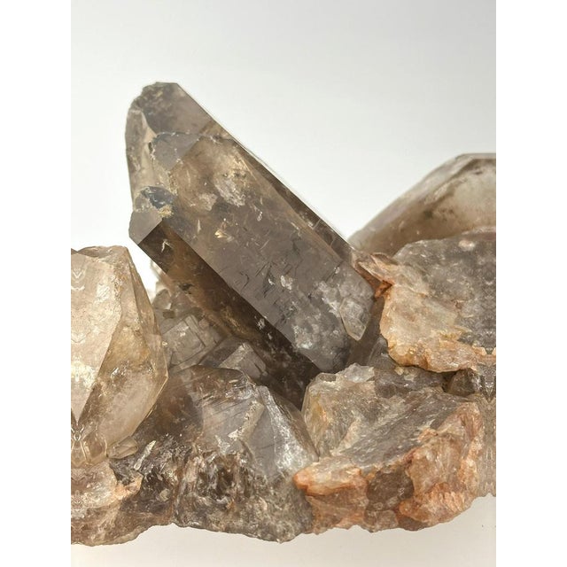 Smoky Quartz Crystal Cluster, Brazil, 1970s For Sale - Image 4 of 10