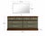 Late 20th Century Restored 1960s American Solid Wood Dresser With Frameless Beveled Mirror | Old Chapel Sagewood™ Finish For Sale - Image 5 of 7