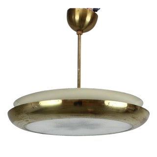 Vintage UFO Pendant Lamp by Josef Hůrka for Napako, Czechoslovakia, 1930s For Sale