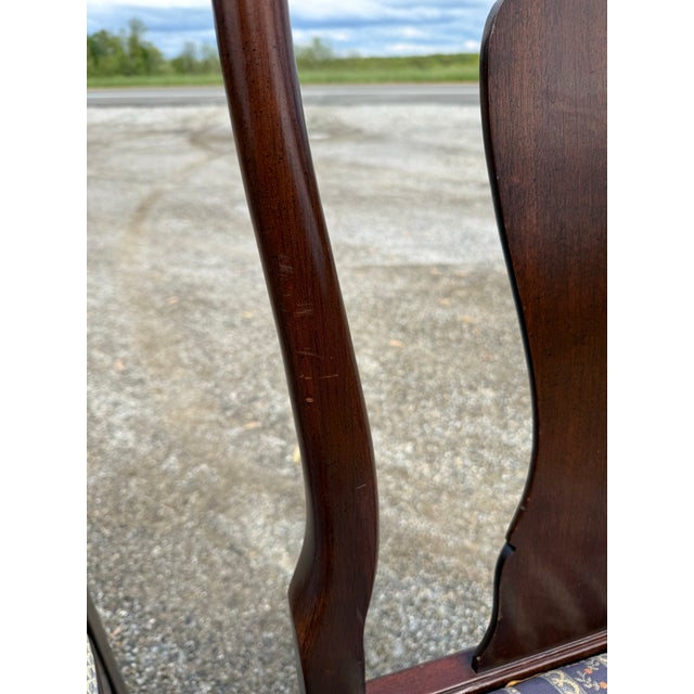 Vintage Ethan Allen Queen Anne Dining Chairs - Set of 4 For Sale - Image 12 of 12
