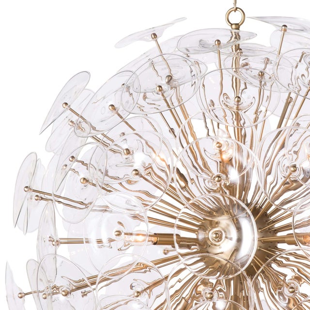 Regina Andrew Poppy Glass Chandelier Large in Clear For Sale - Image 4 of 7