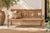 Painted tiles march across the back of this antique Indian teak bench, no two alike: a bloom here, a geometric star there,...