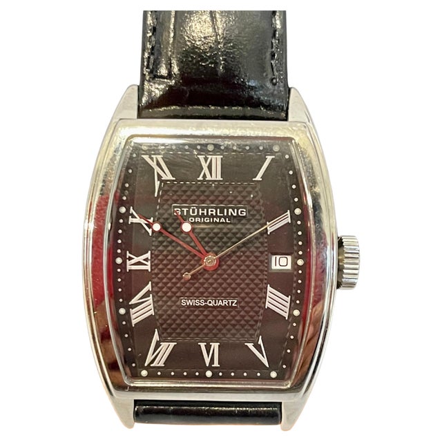 Stuhrling Brand New Watch with Box Paper and Leather Belt For Sale - Image 15 of 18