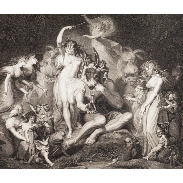 Midsummer-Night's Dream is an original etching engraved by Jean Pierre Simon after the iconic romantic painting by...