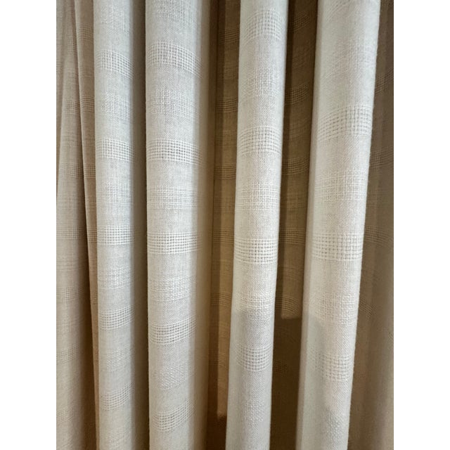 2000 - 2009 Beautiful Linen Curtains - 3 Pairs For Sale - Image 5 of 12