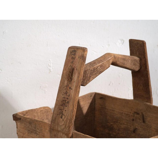 Antique Chinese Basket in Elm, 1900s For Sale - Image 3 of 8