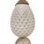 Ceramic Mid 20th Century Mid-Century Modern White Ceramic Pineapple Pedestal Lamp - Single For Sale - Image 7 of 10