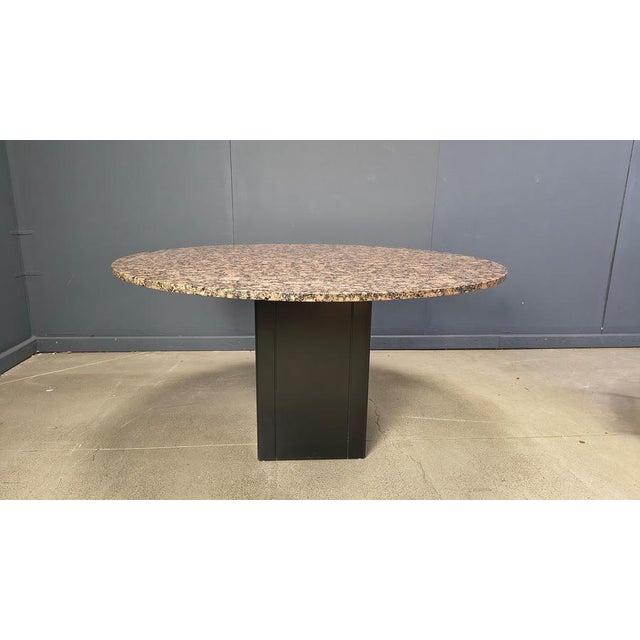 Vintage Granite Round Center Table, 1970s For Sale - Image 13 of 15