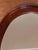 Vintage Oval Mirror in Stained Wood, 1970s For Sale - Image 4 of 17