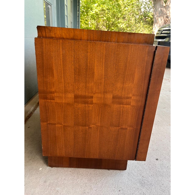 1970s 1970s Pair of Tobago Brutalist Walnut Nightstands For Sale - Image 5 of 12