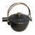 Metal Vintage Staub "La Théiére" French Cast Iron Teapot With Brass Handles For Sale - Image 7 of 10