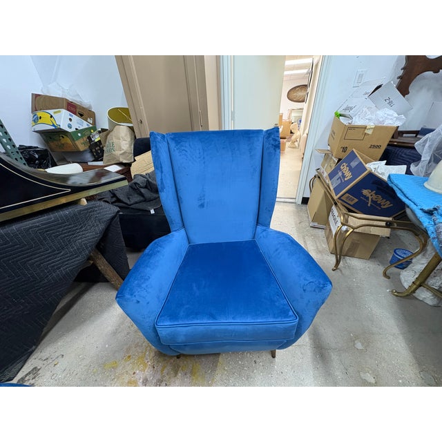 1950s Pair of Italian Modern Lounge Chairs For Sale - Image 11 of 12