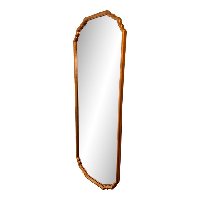 Uttermost Scalloped Gold Wall Mirror - 21.5" X 61.5" For Sale