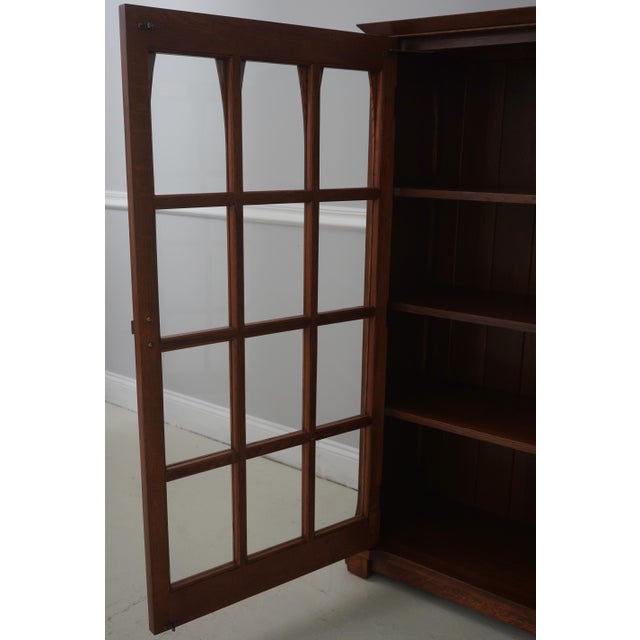 2010s Stickley Mission Oak Gustav Commemorative Arts & Crafts Bookcase For Sale - Image 5 of 15