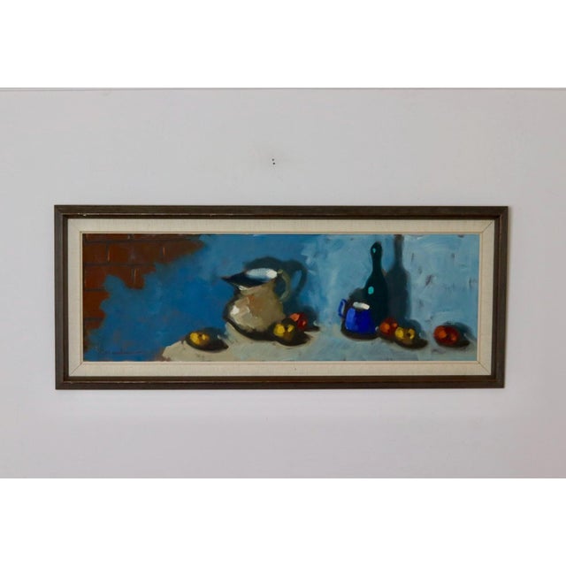 Kurt Rosander, Still Life with Jug and Bottle, 1960s, Oil on Canvas, Framed For Sale - Image 11 of 11