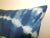 African Vintage African Blue and White Shibori Pattern Square Decorative Pillow 19 X 19 For Sale - Image 3 of 4
