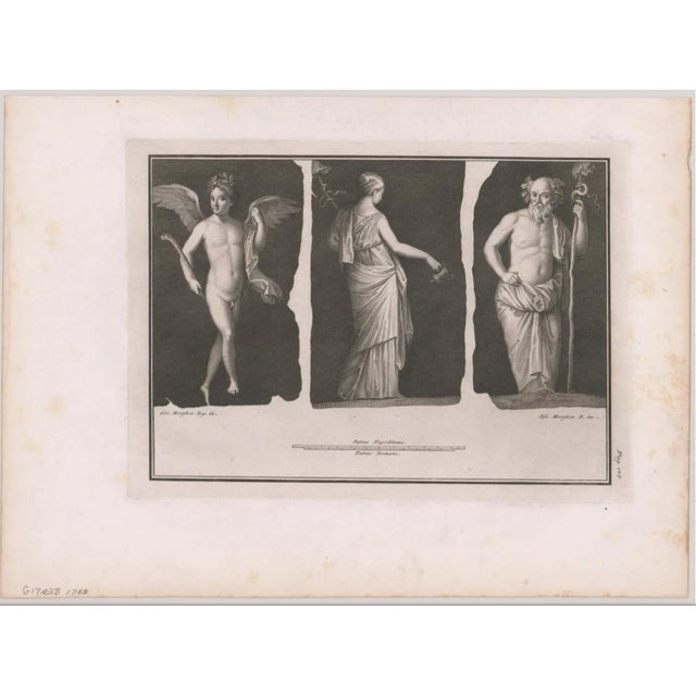 Mid 18th Century 1762 Mythological and Classical Figures Engraving For Sale - Image 5 of 5