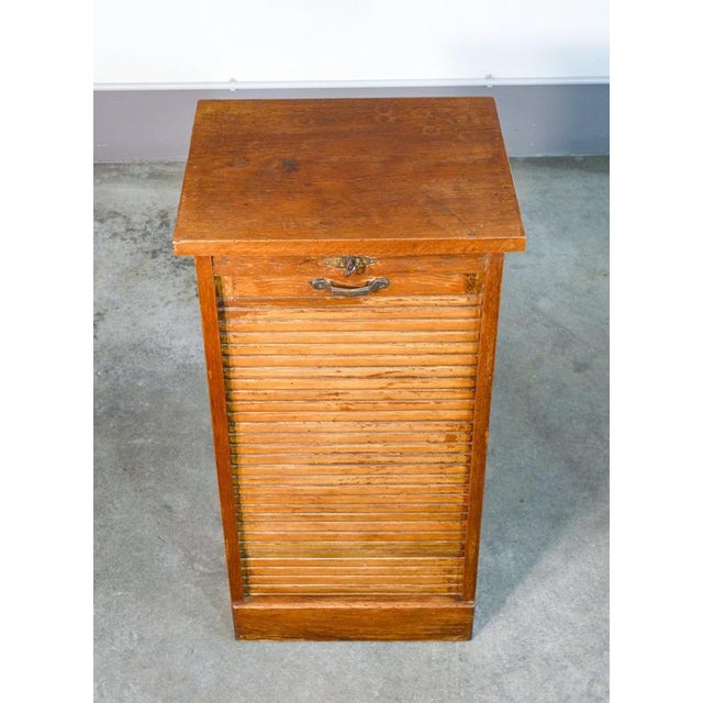 Oak Shutter Cabinet, 1900s For Sale - Image 6 of 18