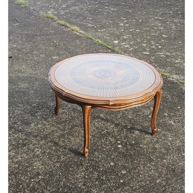 Vintage Glass and Rattan Coffee Table For Sale - Image 14 of 18