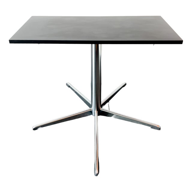 Vintage Side Table in Chrome Frame, Star Base and Rotatable Tabletop For Sale