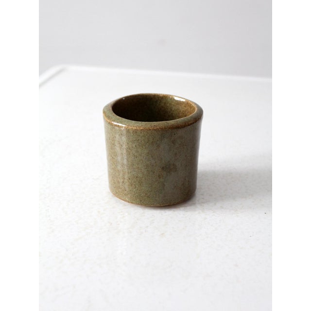 Vintage Studio Pottery Cachepot Vase For Sale - Image 6 of 8