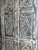 Distressed Hand-Carved Wooden Door With Metal Studs – Vintage Rustic Statement Door 84x36 For Sale - Image 4 of 6