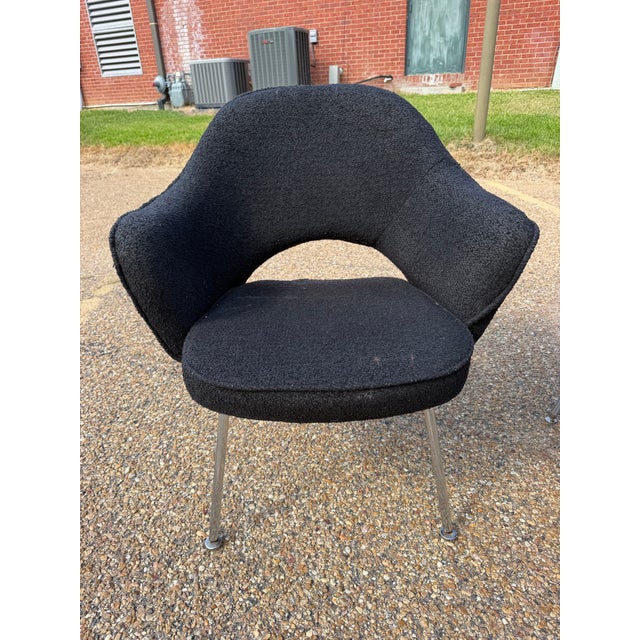 1970s Knoll International Upholstered Armchairs — Set of 3 For Sale - Image 6 of 10