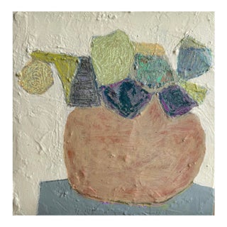 "Collected Treasure" Original Mixed-Media Painting on Canvas by Zac Woodiel For Sale