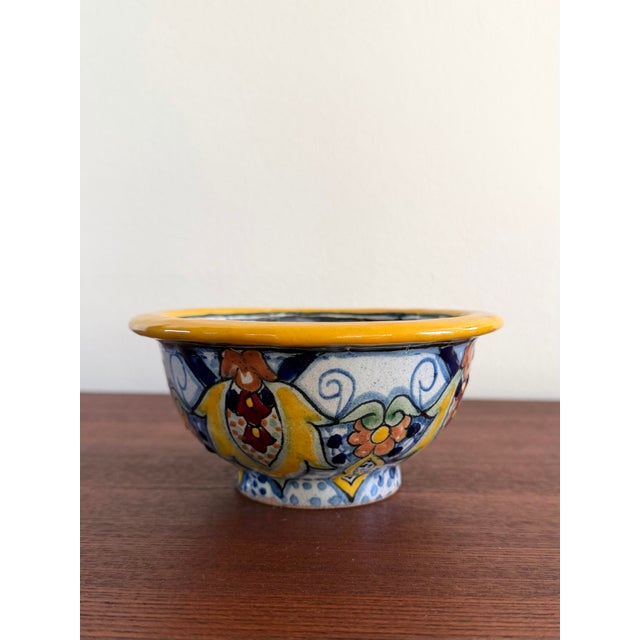 Ceramic Late 20th Century Mexican Talavera ‘La Corona’ Pottery Bowl For Sale - Image 7 of 10