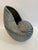 Ceramic Large Ceramic Grey Nautilus Shell Sculpture For Sale - Image 7 of 12