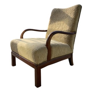 Scandinavian Art Deco Armchair in Teak, 1930 For Sale