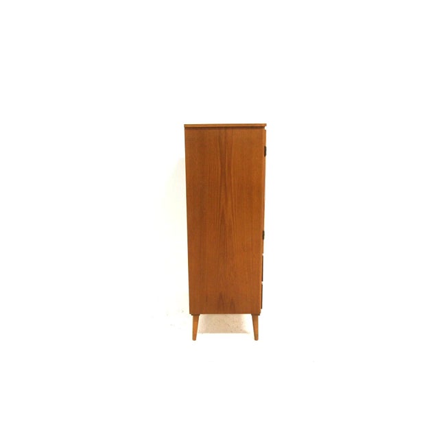 Danish Teak Wardrobe with Hinged Doors, 1950s For Sale - Image 4 of 6