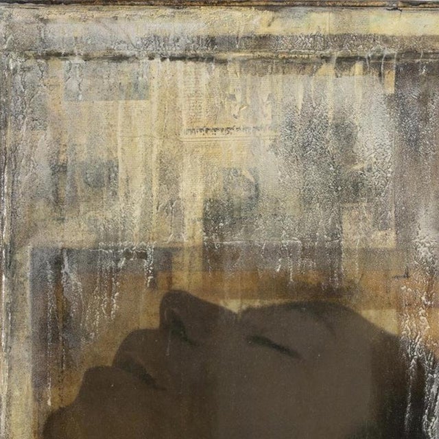 Günther Edlinger, Composition, Mixed Media on Canvas For Sale - Image 4 of 6