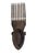 Brown African Bamana Ntomo Marka Mask W/ Aluminum 25" H For Sale - Image 8 of 8