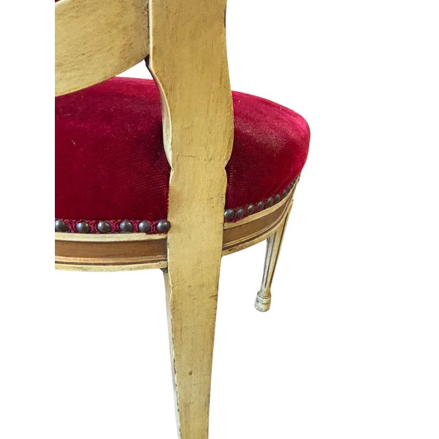 Historic Philadelphia Orchestra Academy of Music Proscenium Box Chair With Original Brass Identifier Plaque For Sale In Greensboro - Image 6 of 8