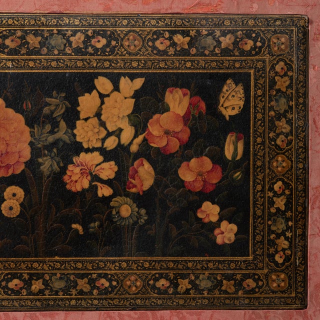19th Century Persian Paint Lacquered Book Cover, 19th Century For Sale - Image 5 of 10