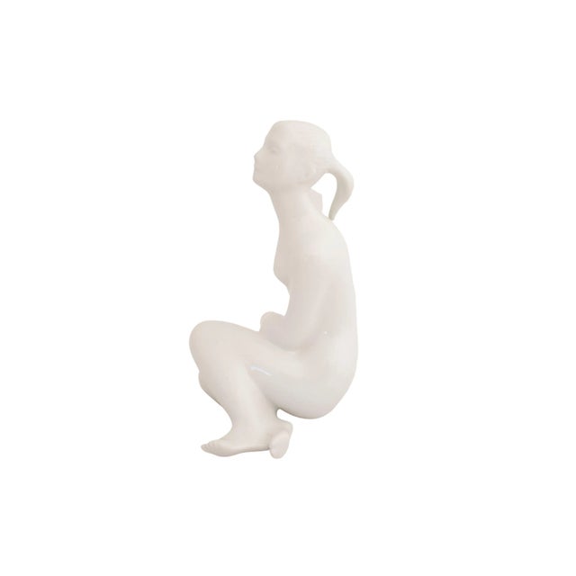 Czech Porcelain Female Figure For Sale - Image 4 of 6