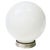 Art Deco 1930 Round Art Deco School House Milk Glass Ceiling Globe W Flush Celing Fixture For Sale - Image 3 of 5