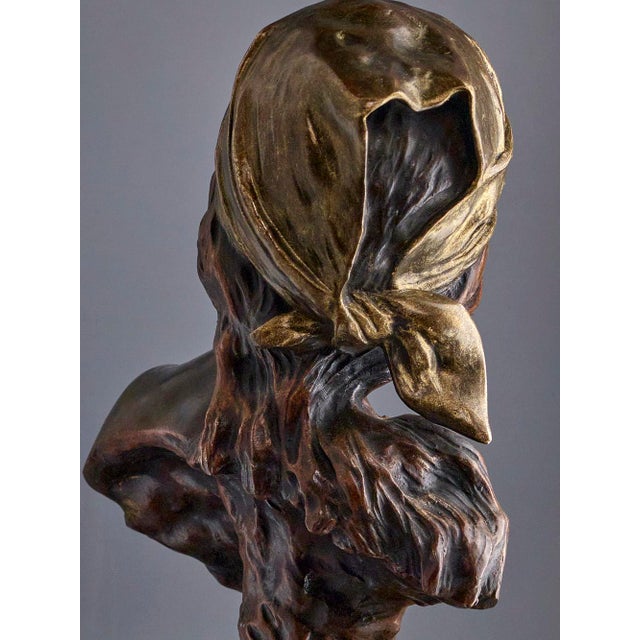 Metal Emmanuel Villanis, Saida, 1900s, Bronze Sculpture For Sale - Image 7 of 12
