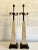 Vintage Hollywood Regency Coquina Stone Obelisk Lamps – A Pair For Sale - Image 4 of 12