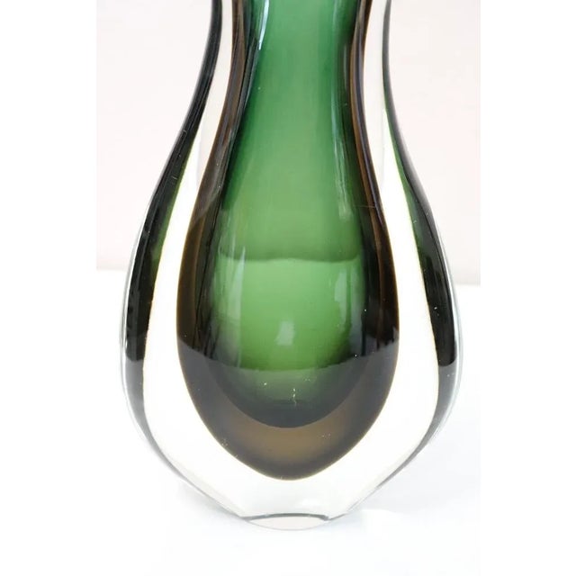 Tall Italian Vase in Murano Art Glass attributed to Flavio Poli for Seguso, 1960s For Sale - Image 10 of 13