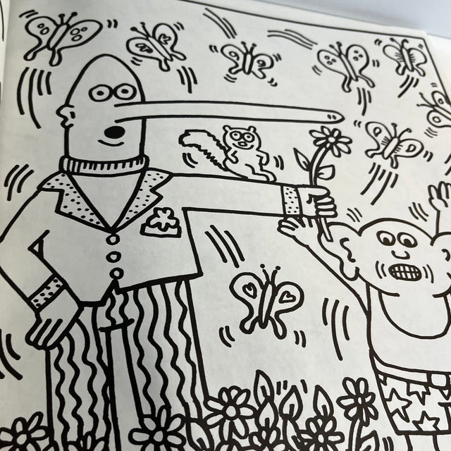 Paper 1992 Keith Haring Coloring Book For Sale - Image 7 of 9