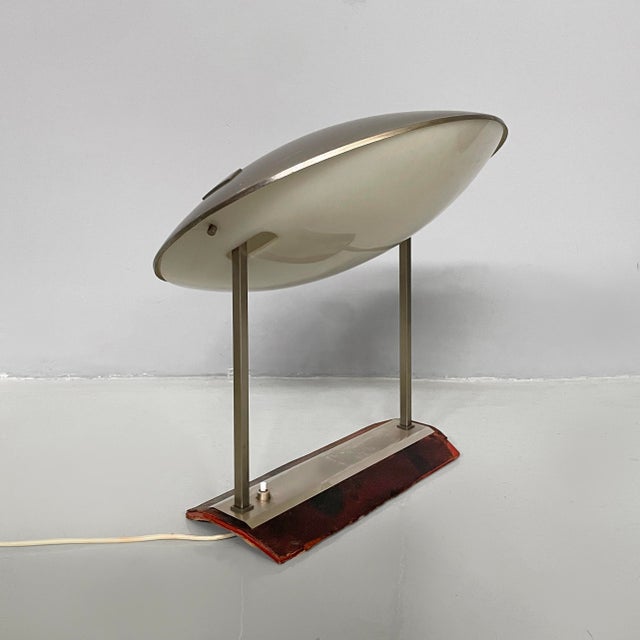 Mid-Century Modern Mid-Century Modern Italian Model 8050 Adjustable Table Lamp attributed to Stilnovo, 1960s For Sale - Image 3 of 18
